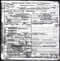 Death Certificate of Annie M. Sheekey